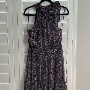 Lost + Wander Black Floral-Print Maxi Dress